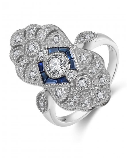 SAPPHIRE DIAMOND RING (TR4178)